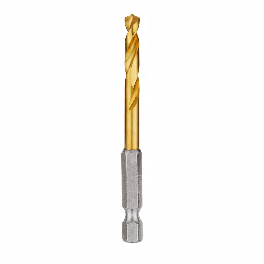 Milwaukee SHOCKWAVE 13/64 in. Titanium Red Helix Drill Bit with 1/4 in. Hex Shank