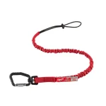 Milwaukee 10 lb. Locking Tool Lanyard with Shock Absorption and Swivel Carabiner thumbnail 1