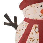 Glitzhome 29.92 in. Rusty Metal Snowman Family Christmas Yard Stake and Wall Decor thumbnail 4