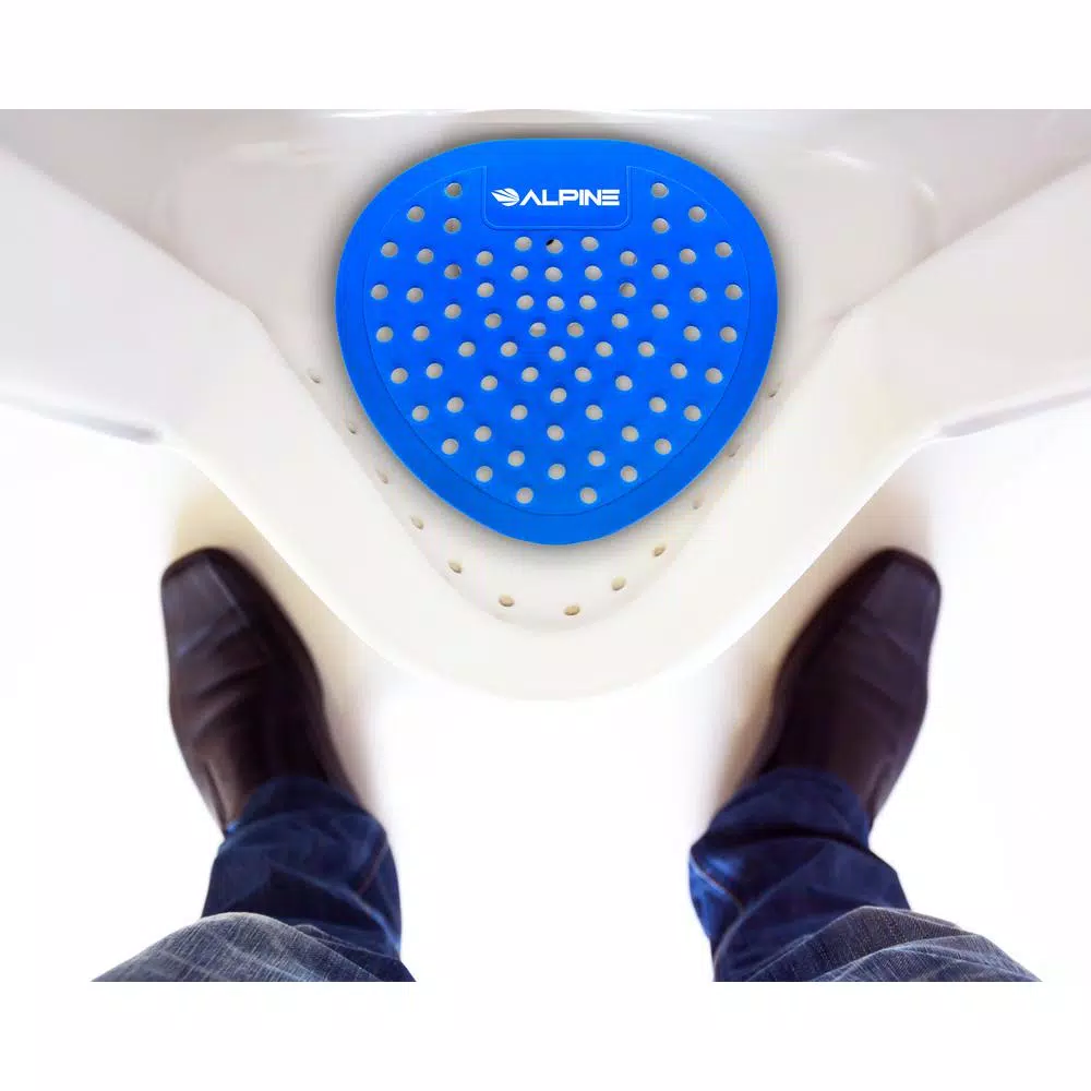Alpine Industries Bubble Gum Flat Anti-Splash Urinal Screen (10-Pack)