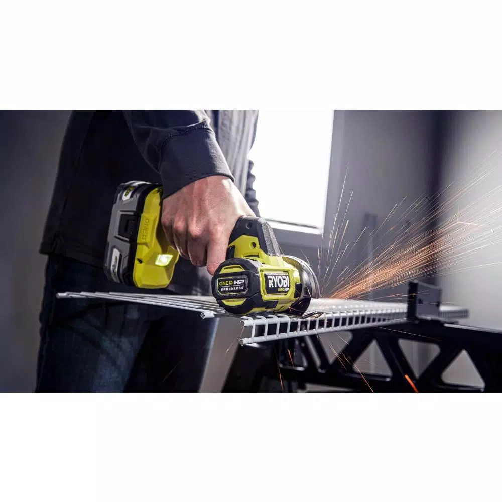 RYOBI ONE+ HP 18V Brushless Compact 2-Tool Combo Kit: One-Handed Reciprocating Saw & Cut-Off Tool