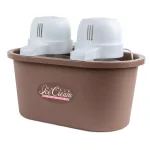 Nostalgia 4 Qt. Double Flavor Ice Cream Maker, Brown Countertop Electric Machine thumbnail 1