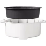 Starfrit THE ROCK 3.2 Qt. Electric Casserole Slow Cooker, 1200W, White thumbnail 5