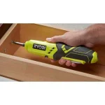 RYOBI 4V Lithium-Ion Cordless Electric Screwdriver with Charger and Bits thumbnail 6