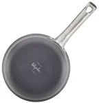 Ayesha Curry Home Collection 2 Qt. Hard Anodized Nonstick Aluminum Saucepan with Glass Lid, Basil Green thumbnail 3