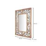 Home Decorators Collection Medium Rectangle Wood & Metal Antiqued Farmhouse Accent Mirror thumbnail 2