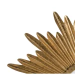 Safavieh Josephine Round Antique Gold Sunburst Decorative Accent Mirror thumbnail 3