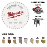Milwaukee 8-1/4 in. 40-Tooth Fine Finish Circular Saw Blade thumbnail 8