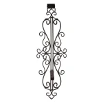 Village Lighting Company Colonial Adjustable Wreath Hanger, Durable Wrought Iron Door Hook, Holds up to 20 lbs thumbnail 1