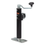 CURT Pipe-Mount Swivel Trailer Jack with Top Handle, 5,000 lbs. Capacity, 10 in. Travel thumbnail 1
