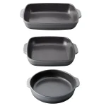 BergHOFF GEM 3-Piece Large Stoneware Bake Set, Gray thumbnail 1