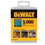 Dewalt 20-Gauge Heavy Duty Metal Staples, 3/8 in. Leg, 3/16 in. Crown (5,000-Pack) thumbnail 1