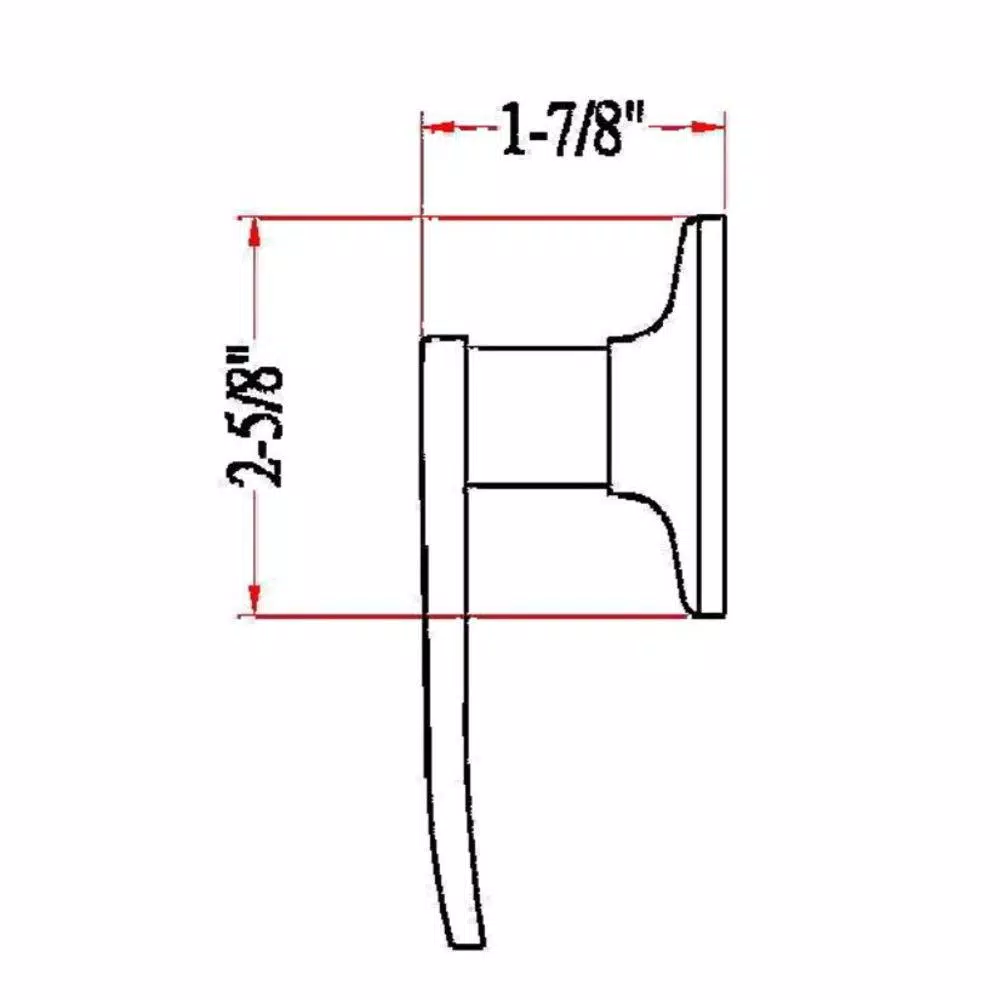 Design House Delavan Oil-Rubbed Bronze Dummy Door Lever, Modern Straight Style, Interior Hardware
