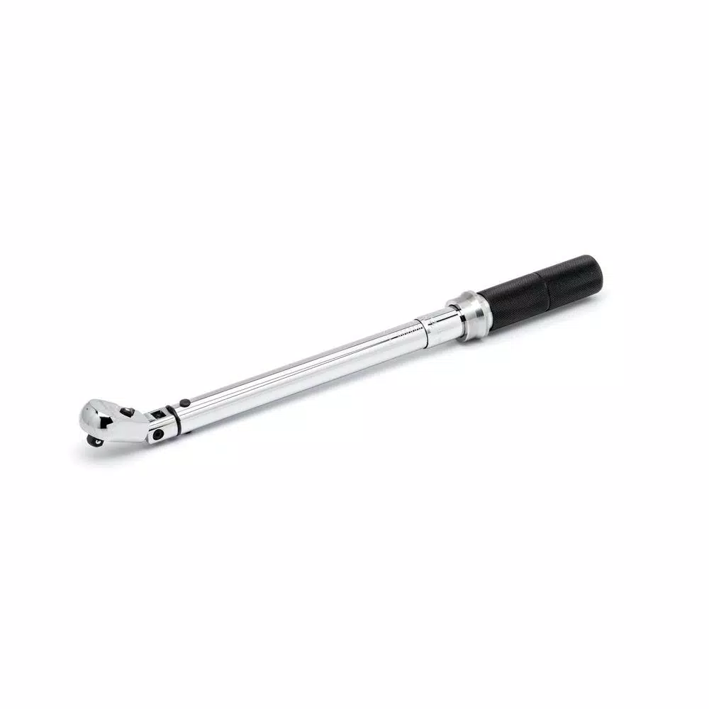 GearWrench 3/8 in. Drive Flex Head Micrometer Torque Wrench, 5-75 ft./lbs.
