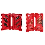 Milwaukee 21-Piece Black Oxide Step Drill Bit and Cobalt Twist Drill Bit Set thumbnail 1