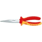 Knipex 8 in. 1000V Insulated Long Nose Pliers with Cutter, Red/Yellow thumbnail 1