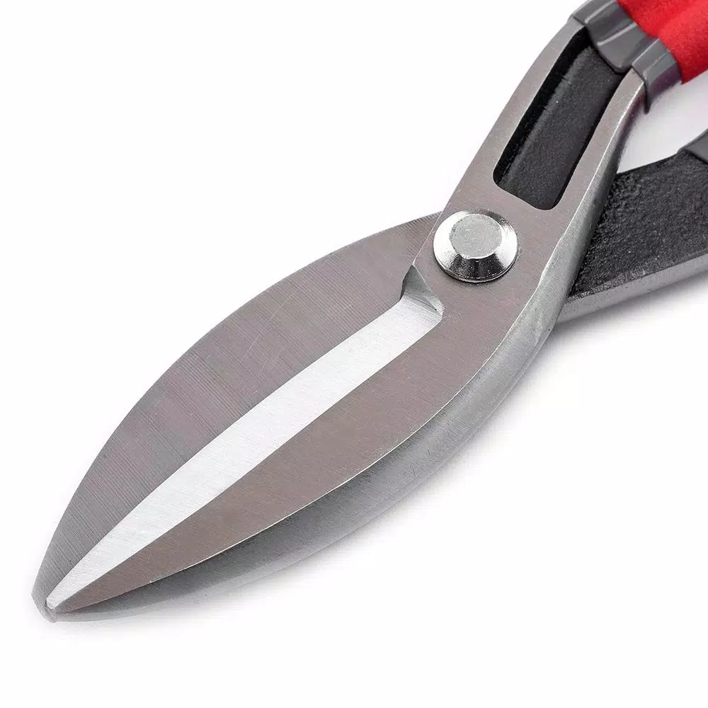 Wiss 12.5 in. Straight-Cut Tin Snips with Cushion Grip
