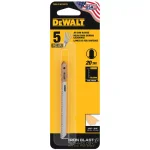 DEWALT 3-1/2 in. 20 TPI T-Shank Wood Scroll Cutting Jig Saw Blade, 5-Pack thumbnail 2