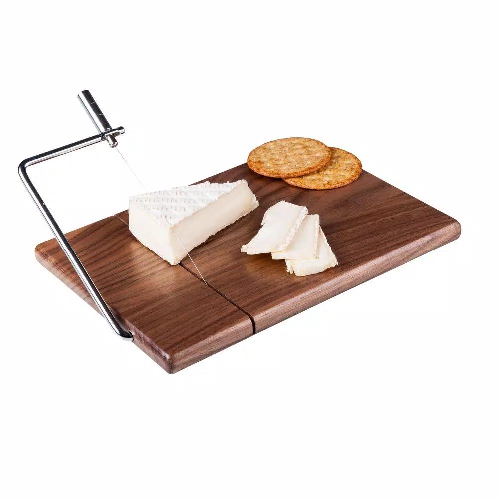 Legacy Picnic Time Legacy Meridian Black Walnut Cheese Board and Slicer