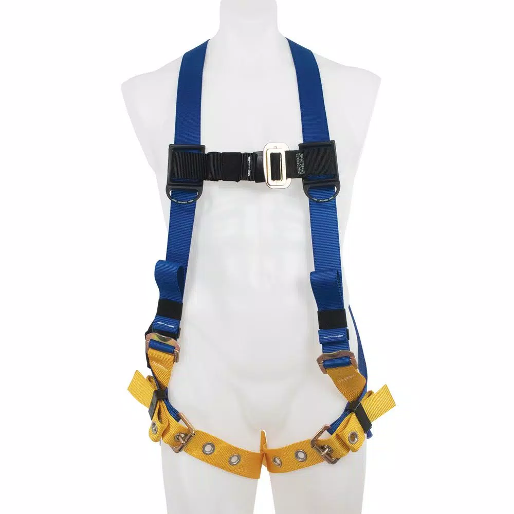 Werner LiteFit Standard 1 D-Ring Safety Harness, XL, Blue