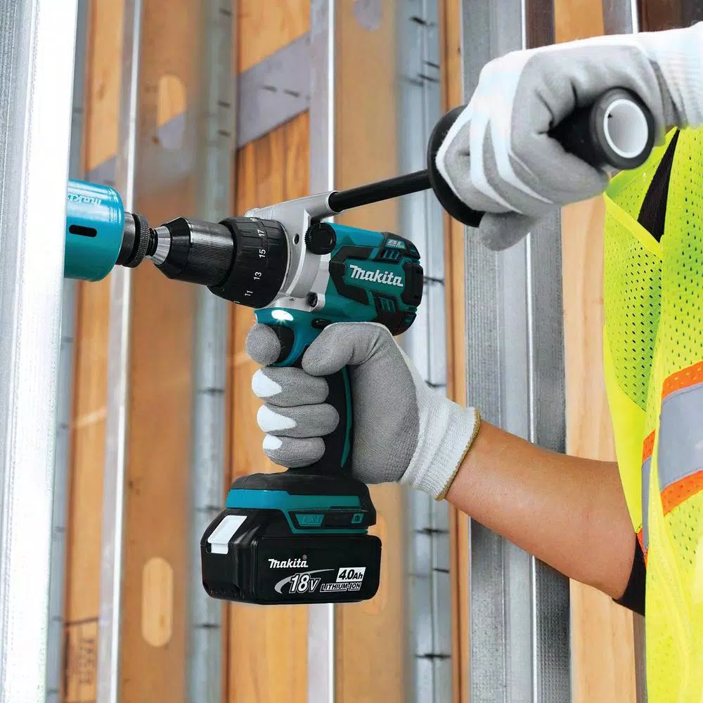 Makita 18V LXT Brushless 1/2 in. Cordless Hammer Drill Combo Kit with (2) 4.0Ah Batteries, Charger & Case