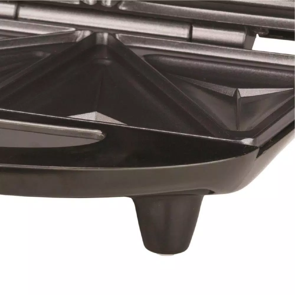 Brentwood Appliances 750W Compact Dual Sandwich Maker, Nonstick, Black