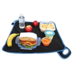 FLATBOX Plus Black and Blue Neoprene Lunch Bag and Unzipping Placemat thumbnail 4