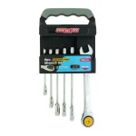 Channellock 6-Piece Metric Ratcheting Wrench Set, 72-Tooth High Carbon Steel Combination Wrenches thumbnail 1