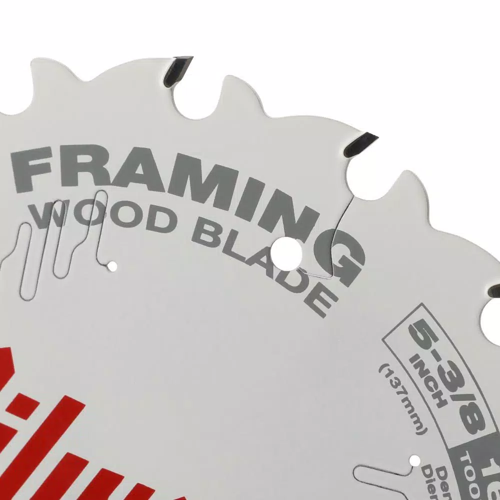 Milwaukee 5-3/8 in. 16-Tooth Framing Circular Saw Blade, Thin Kerf