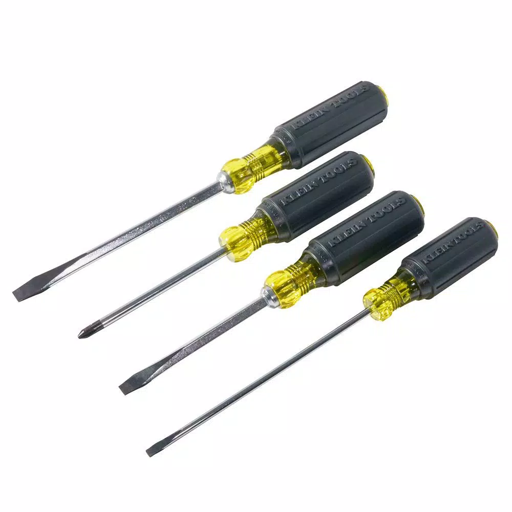 Klein Tools 4-Piece Cushion-Grip Screwdriver Set