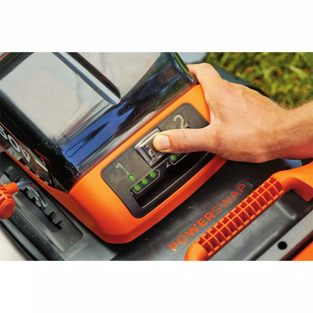 BLACK+DECKER 60V MAX Cordless 20 in. Walk Behind Push Lawn Mower with (2) 2.5 Ah Batteries and Charger