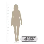 HomeRoots Wash Dry Fold Metal Laundry Room Wall Décor - Farmhouse Style Sign thumbnail 4