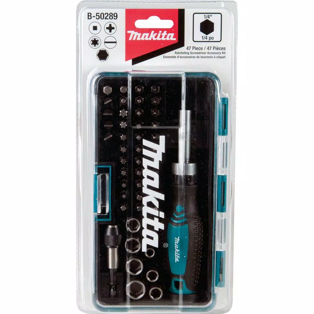 Makita 47-Piece Ratchet and Bit Set with Compact Carrying Case (B-50289)
