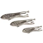 Stalwart 3-Piece Locking Plier Set with Storage Pouch, 10 in. thumbnail 3