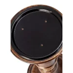IMAX Rozzi Wooden Candle Holders Set of 5 - Rustic Multi-Colored Candlesticks thumbnail 2