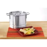 IMUSA 32 Qt. Aluminum Stovetop Steamer with Lid and Steam Tray thumbnail 8