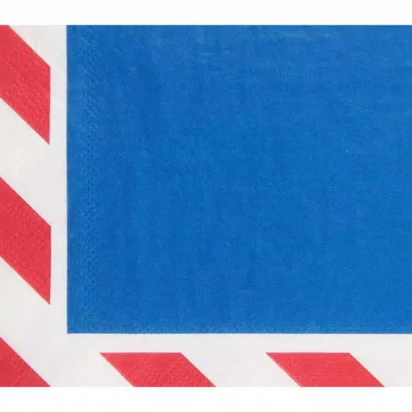 Sugar Plum Party SugarPlum Collection 32-Piece Assorted Blue, White and Red Disposable Cocktail Paper Napkins
