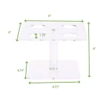 Mind Reader Clear Acrylic 4-Slot Food Display Stand - Square Ice Cream Cone & Sushi Roll Serving Tray thumbnail 7
