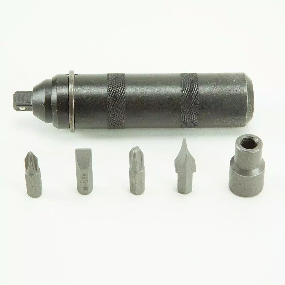 Klein Tools Reversible Hand Impact Driver Set with Hex Bits and Adapter