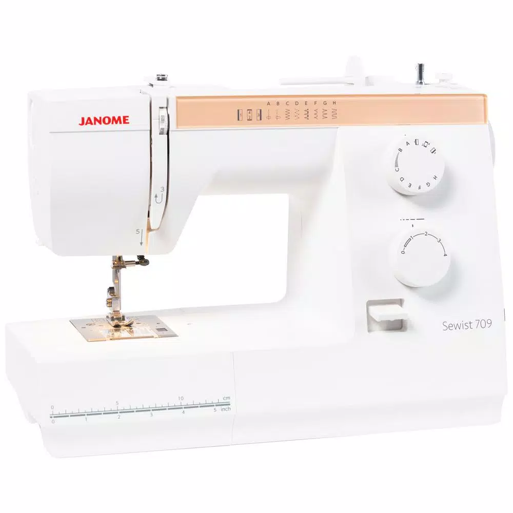 Janome Sewist 709 Mechanical Sewing Machine with 9 Built-in Stitches