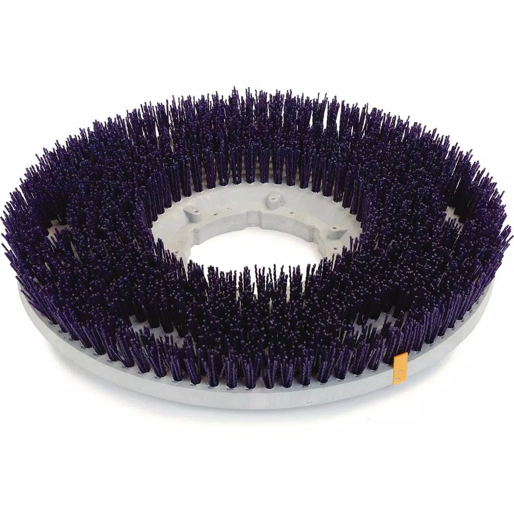 Carlisle Strata-Grit 17 in. Purple Aggressive Stripping Rotary Floor Brush