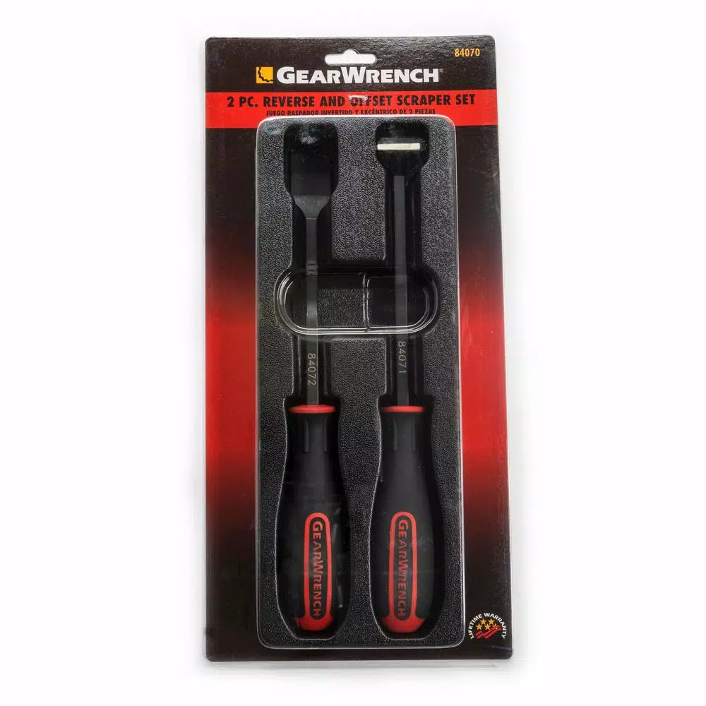 GearWrench 2-Piece Wide Scraper Set with Reverse and Offset Blades