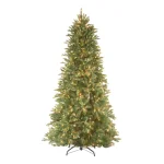 National Tree Company 9 ft. Tiffany Fir Slim Artificial Christmas Tree with 800 Clear Lights thumbnail 1