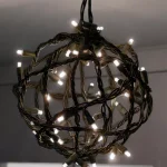 Brite Star 50-Light Pure White Micro Mini Flex-Shape LED String Lights, Brown Wire thumbnail 2