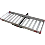 MaxxHaul 60 in. x 22 in. Aluminum Basket Style Hitch Cargo Carrier, 500 lb. Capacity, 2 in. Receiver thumbnail 2