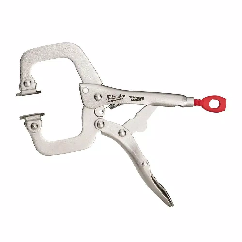 Milwaukee 6 in. TORQUE LOCK Locking C-Clamp with Swivel Jaws