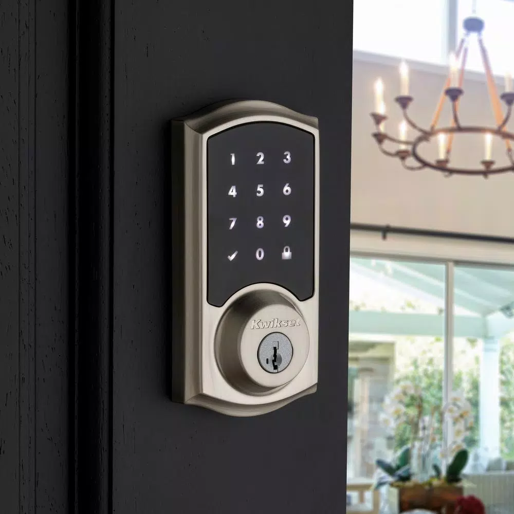 Kwikset SmartCode 916 Z-Wave Smart Deadbolt with SmartKey Security, Satin Nickel