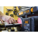 WEN 4.3 Amp Corded 4 in. x 36 in. Belt and 6 in. Disc Sander with Cast Iron Base thumbnail 5