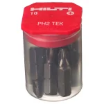 Hilti #2 Phillips Steel TEK Insert Bits, 1/4 in. Hex Shank (10-Pack) thumbnail 2