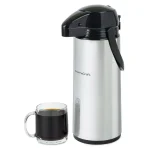 HomeCraft 12-Cup Stainless Steel Coffee Urn Dispenser, 2L Airpot Server thumbnail 2